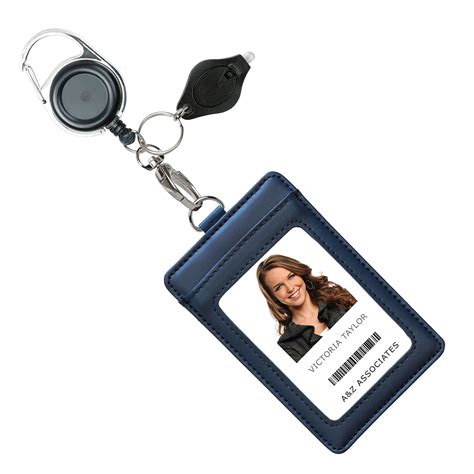 smart card id badge holder|id card holder with keychain.